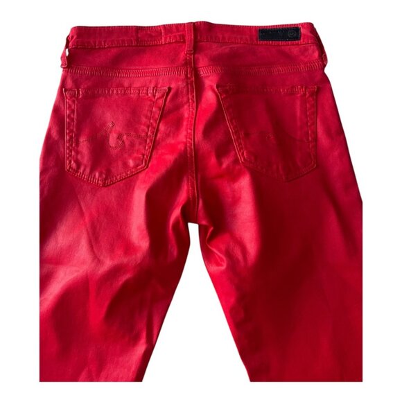 AG Adriano Goldschmied Women's Farrah Skinny Fit style LSS1288 Jeans RED Size 24 - Picture 6 of 11